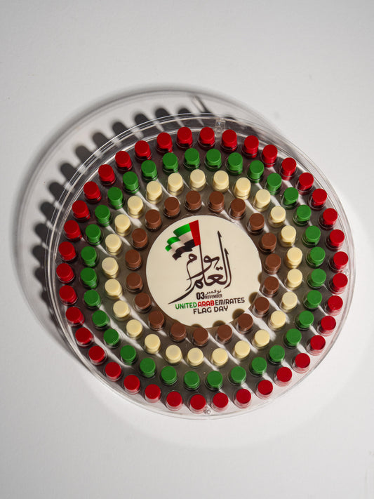 Flag day Round Acrylic Tray chocolates
