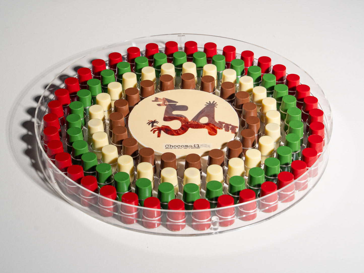 National day Round Acrylic Chocolate Tray
